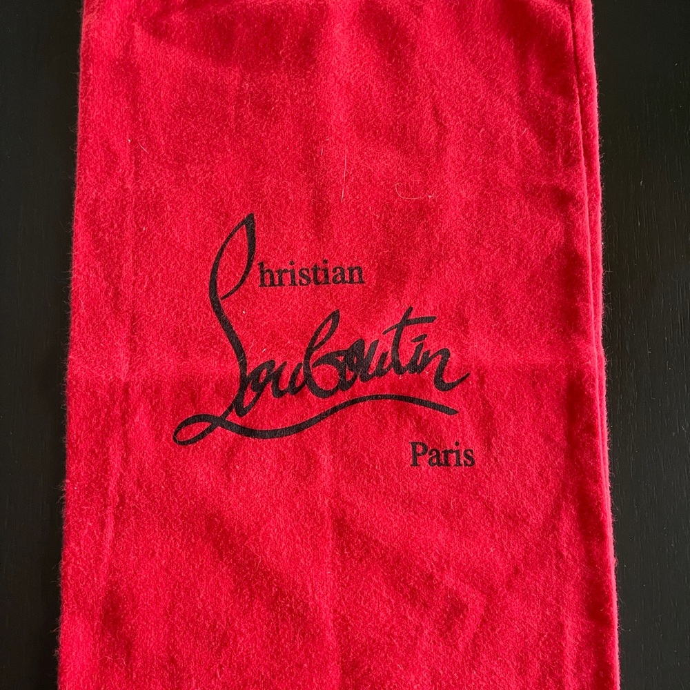 CHRISTIAN LOUBOUTIAN RED SHOE BAG